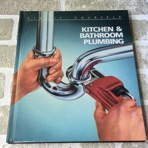 𝅺TIME Life Books Kitchen & Bathroom Plumbing Hardcover 1987